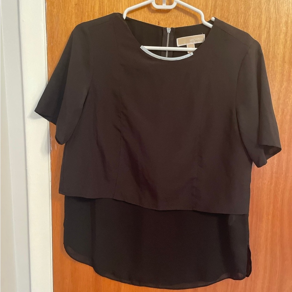 Michael Kors black layered top